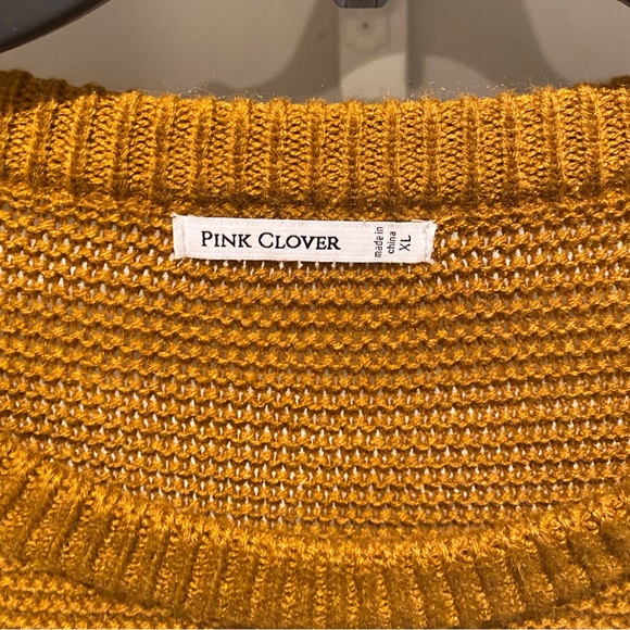 PINK CLOVER (Stitch Fix) Mariko Button Detail Ribbed Pullover Sz XL - Picture 4 of 6